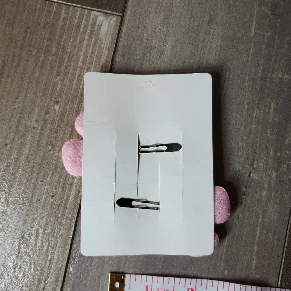 NWT Princess Brand Pink and Purple Flower Hair Clips